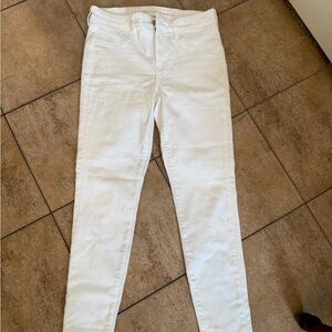 American Eagle Outfitters Women's Cream Skinny Jeans